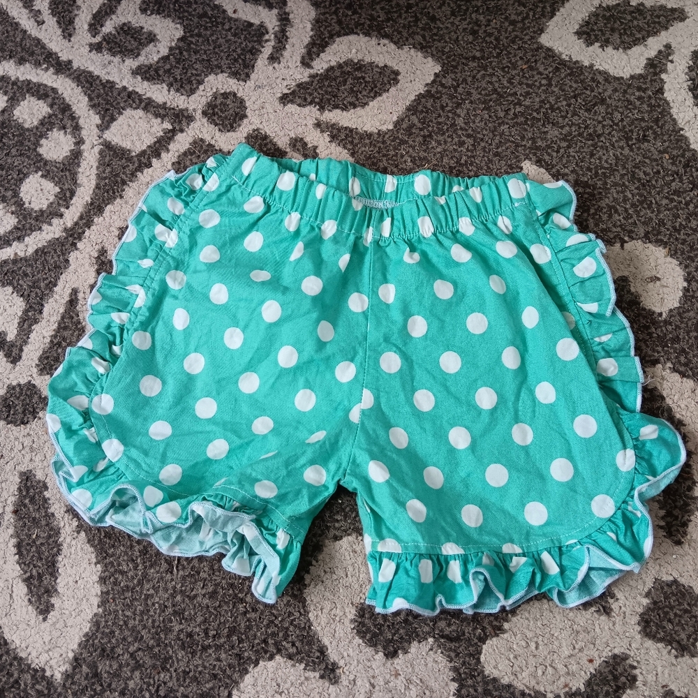 Polka Dot Ruffle Kids Shorts